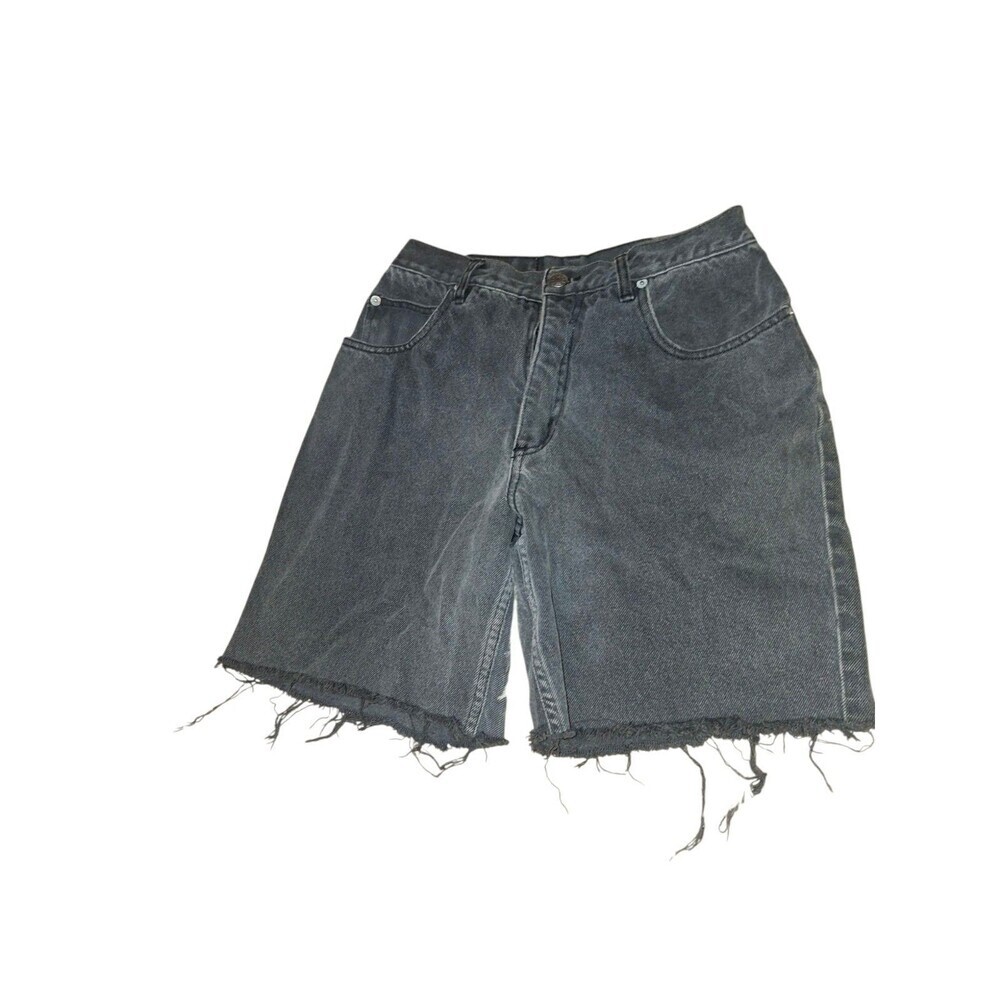 Vintage Denim Brighton Blues Black Cut Off 90's Mom Shorts 9/10 (6)